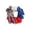 A, variant on erdimoy 10-Piece Patriotic Star Wooden Ornaments Set, USA Flag Pattern Hanging Decor, 3.15in Size for 4th of July & Independence Day Home Decor