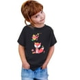 thumbnail image 4 of WEIYLL Girls Funny Tshirts Casual Cartoon Flower Print Round Neck Loose Short Sleeve Child Tops for 2-3 Years, 4 of 4