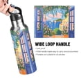 thumbnail image 4 of Yayeee 20oz Insulated Water Bottle Double Wall Stainless Steel with Flip Straw Lid, Blue Window, 4 of 7