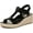 Black Leather, variant on BLACK LEATHER Women's Calera Ankle Straps Heeled Sandals, US 9 M