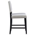 thumbnail image 6 of Linon Blake 24" High Back Counter Stool, Black/Dove Gray Faux Leather, 6 of 15