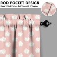 thumbnail image 4 of Country Bohemian Curtains 24 Inch - 3 Panel Rustic Floral Set with Vintage Botanical Print, Rod Pocket, 4 of 5