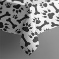 thumbnail image 3 of Paw Prints and Bones Rectangle Tablecloth 60"x120",Waterproof Polyester Rectangle Table Cloth, Wipeable Spillproof Polyester Tablecloth for Dining, Camping, Indoor and Outdoor, 3 of 6
