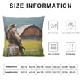 thumbnail image 5 of Orinice Bird Barn Post Graphic Decorative Cotton Linen Throw Pillow Cover for Home Decor Printed on Both Sides 1PC 18x18in, 5 of 5