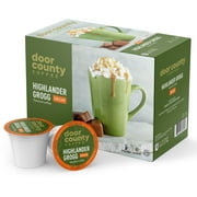 Door County Coffee Highlander Grogg DECAF, Irish Crme and Caramel Flavored Specialty Single-Serve / K Cup Coffee Pods, Medium Roast, 10 Count Box
