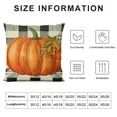 thumbnail image 5 of PHYHOO Fall Pillow Covers  Fall Decorations Autumn Pillow Covers Buffalo Plaid Pumpkin Pillow Covers Holiday Rustic Linen Fall Pillow Case for Sofa Couch, 5 of 5