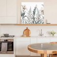 thumbnail image 6 of Vintage Floral Botanical Wall Art Painting on Canvas, Farmhouse Flowers Leaves Canvas Art Home Prints Wall Art Framed Modern Artwork for Living Room Bedroom Wall Decor 8x8in, 6 of 9