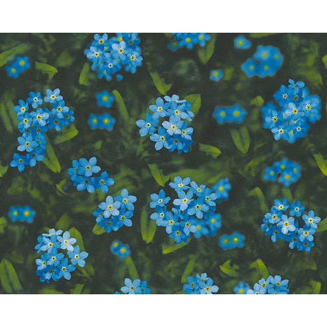Dekora Natur 6 - Rouleau de Papier Peint Bleu, Vert Naturellement Multifacette