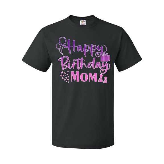 Inktastic Purple Happy Birthday Mom T-Shirt