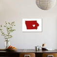 thumbnail image 5 of Iowa  State Outline and Heart, Stretched Canvas Wall Art by Lantern Press Sold by Art.Com, 5 of 5