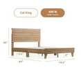 thumbnail image 4 of Rest Haven Shadowood Shiplap Platform Bed, Cal King, Natural, 4 of 14