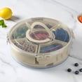 thumbnail image 3 of Cook with Color Rotating Snack Box with Ice Block and Carry Handle, Portable Compartments for Lunches and Commutes, Taupe, 3 of 12