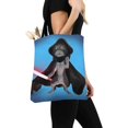 thumbnail image 3 of ASHLEIGH Funny Cartoon Cat Reusable Grocery Bags Shopping Bag Canvas Tote Bag Shoulder Bag, 3 of 3