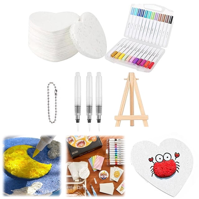 Spring & Summer Promotion Puffy Paint 3D Drawing Canvas Sponge Puffy Drawing Texture Painting Kit DIY Bubble Drawing Pens Art 50ml