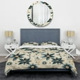 thumbnail image 3 of Designart "Serene Nomad Dreams" Beige Geometric Bedding Covert Set - Modern & Contemporary Bed Set With 2 Shams, 3 of 5