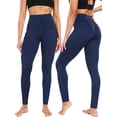 thumbnail image 3 of NELEUS Womens High Waist Running Workout Yoga Leggings with Side Pocket,Navy Blue,US Size M, 3 of 10