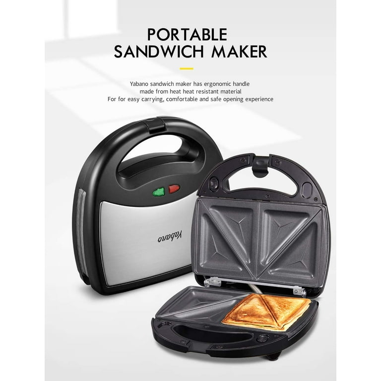 AICOK Sandwich Maker, Waffle Maker, Panini Press Grill, 3-in-1 Detachable  Non-Stick Plates, LED Indicator, Cool Touch Handle, Dishwasher Safe