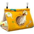 thumbnail image 1 of Nido de pájaro cálido para invierno, hamaca colgante de terciopelo, cobertizo, jaula de peluche esponjoso para pájaros, cama para dormir mullida para loros, periquitos, cacatúas, agapornis, pequeño (a, 1 of 5