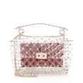 thumbnail image 1 of Pre-Owned Valentino Transparent PVC Rockstud Spike Up Shoulder Bag, 1 of 11