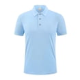 thumbnail image 2 of Big & Tall Men's Short Sleeve Business Casual Golf Shirts Pique Regular Fit 3 Button Performance Collared Tops Summer Athletic Tennis Tee Father's Day Gift, 2 of 8