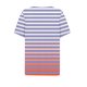 thumbnail image 4 of Fiudx Liquidación de Ahorros de Verano Camiseta Casual de Moda para Mujer Blusas Estampadas a Rayas Degradadas Top con Botones y Cuello En V, 4 of 5
