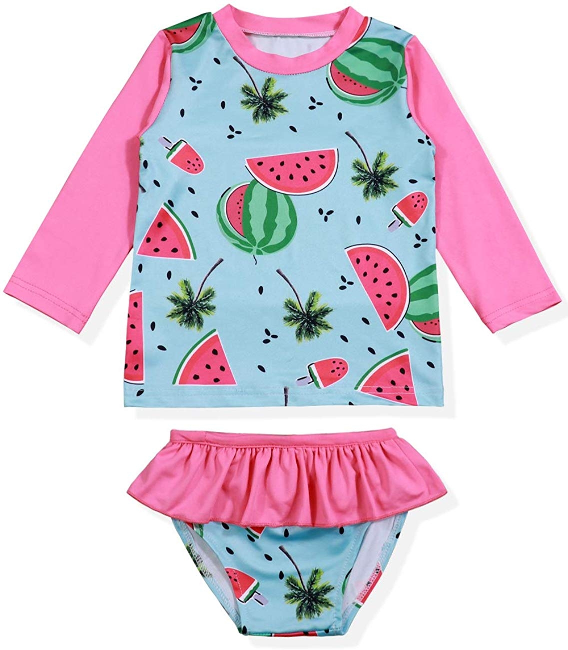 Baby girl rash guard top Clearance