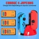 thumbnail image 4 of Para la Base de Carga del Controlador Switch para Joycon y el Controlador OLED Switch con Cable de Carga USB-C, 4 of 9