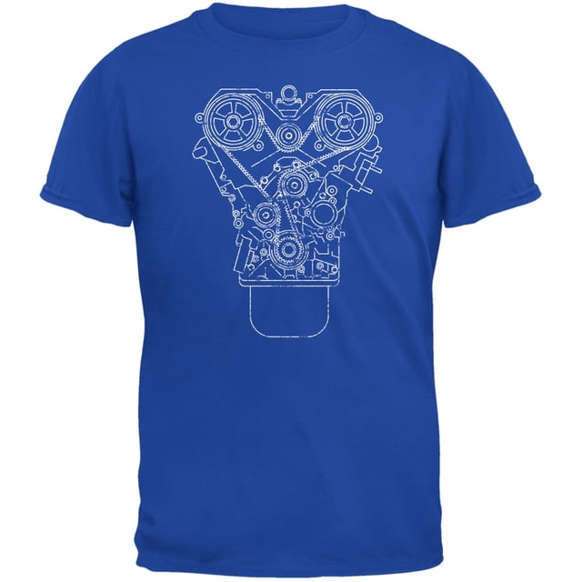 T-Shirt Jeunesse Royal Engine Schematic