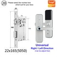 thumbnail image 2 of Door Lock, X5 Biometric Fingerprint Security Intelligent Tuya Smart APP Password Electronic Door Lock Built-in Eight Language Voices ,Easy to Install, 2 of 6
