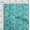 Aqua Blue, variant on oneOone Organic Cotton Poplin Twill Fabric Leaves & Floral Block Print Fabric BTY 42 Inch Wide