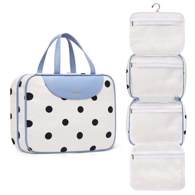 Neceser Bosidu para mujer, colgante, de viaje, con lunares