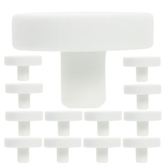 25 Pcs Bifold Closet Door Knobs Kitchen Hardware White Cabinet