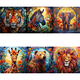 thumbnail image 1 of 5D DIY Taladro Tigre Vidrieras Kit 40x40cm, 1 of 6