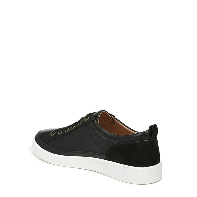 Vionic Women's Essence Winny Lace Up Sneakers- Supportive Ladies Casual Shoes That Include Three-Zone Comfort with Orthotic Insole Arch Support, Medium Fit Sizes 5-11Black Lea Nubuck 8 Medium
