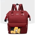 thumbnail image 1 of Nestbag Mickey Mouse Diaper Backpack Red, Large Capacity Multifunctional Travel Baby Bag with Organized Pockets, 1 of 1