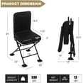thumbnail image 3 of Hunting Blind Chair Folding Camo 360 Degree Swivel 330 LBS Capacity Padded Cushion, 3 of 9