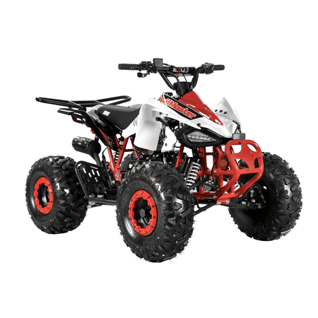 Trailmaster K125, 8" Wheel ,Sports style ATV, Automatic Trans, Reverse, Color Matched suspension, Front and Rear Brakes, Throttle Control