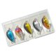 thumbnail image 3 of 5x señuelos para peces, Mini señuelos, aparejos realistas con anzuelos, cebos artificiales, señuelos para curricán, herramienta de Metal para lucios, shamjiam Señuelos de pesca, 3 of 8