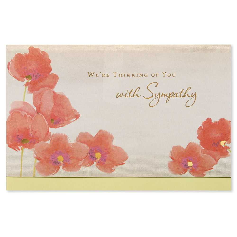 American Greetings Our Deepest Sympathy Card With Foil