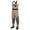 Khaki, variant on Bassdash Men’s Breathable Chest and Waist Convertible Waders for Fishing Hunting, Stocking Foot,Khaki