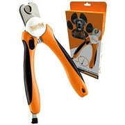 Mighty Paw Dog Nail Clippers, Pet Nail Trimmers & Nail File Set Includes a Built-in Safety Guard to Avoid Cutting Too Short. Stainless Steel Blade & Ergonomic Handle. Vet Recommended.
