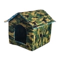thumbnail image 1 of kurtrusly Foldable Pet House For Outdoor Activity Safe And Non-toxic Convenient And Portable Easy To Clean Camouflage green L 1Set, 1 of 6