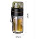 thumbnail image 2 of Double Glass Tea Filler Tea Mug With Filler Portable Tea Mug For Bulk Tea Travel Tea Mug With Strainer Dual Purpose Tea Mug - Black, 2 of 4
