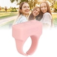 thumbnail image 1 of Remote Control App Page Turner, Video Recording Compatible  Scrolling Ring Clicker Wireless Selfie Button  for Cell Phone Black,Pink,Ivory White, 1 of 7