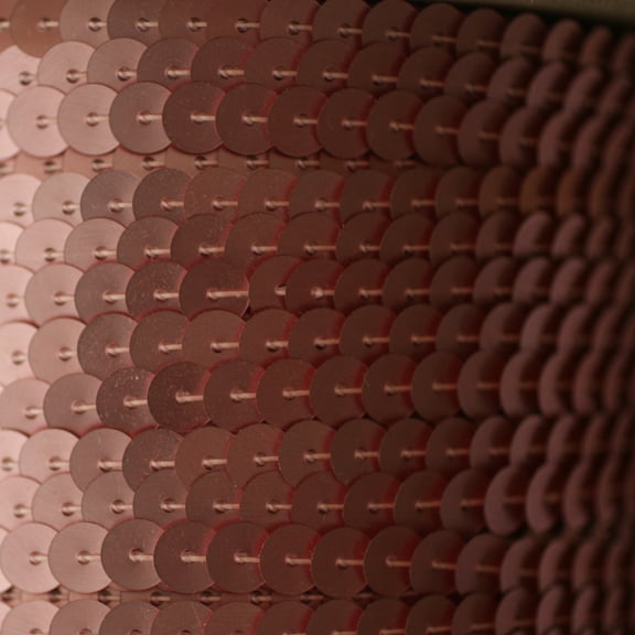 Pink Sequin Trim 6mm Center Stitched Matte Silk Frost Made in USA