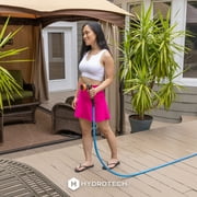 HydroTech FlatJacket 5/8 x 25ft Flexible Garden Hose– Kink-Free, Lightweight, Burst-Proof