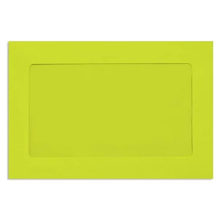 UPC: 0848614077076 | 6 x 9 Full Face Window Envelopes – Wasabi (250 Qty.)