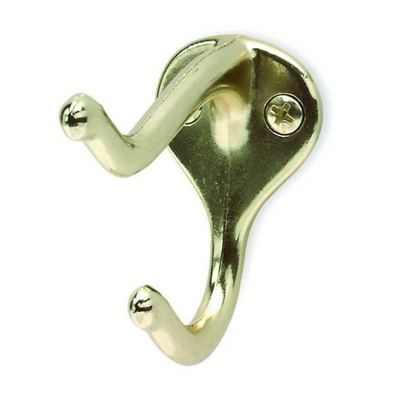 Manufacturer Varies Hook,Coat/Hat,Brass 4JG63