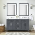 thumbnail image 4 of Ove Decors Tahoe II 60 W x 21" D Freestanding Bathroom Vanity with Double Sink, Dark Charcoal, 4 of 22