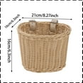 thumbnail image 2 of Bicycle Basket Set - Colored Tassels Wicker Front Handlebar Bike Basket Handlebar with Streamers Bell and Stickers, Bicycle Decoration for All Ages, 2 of 8